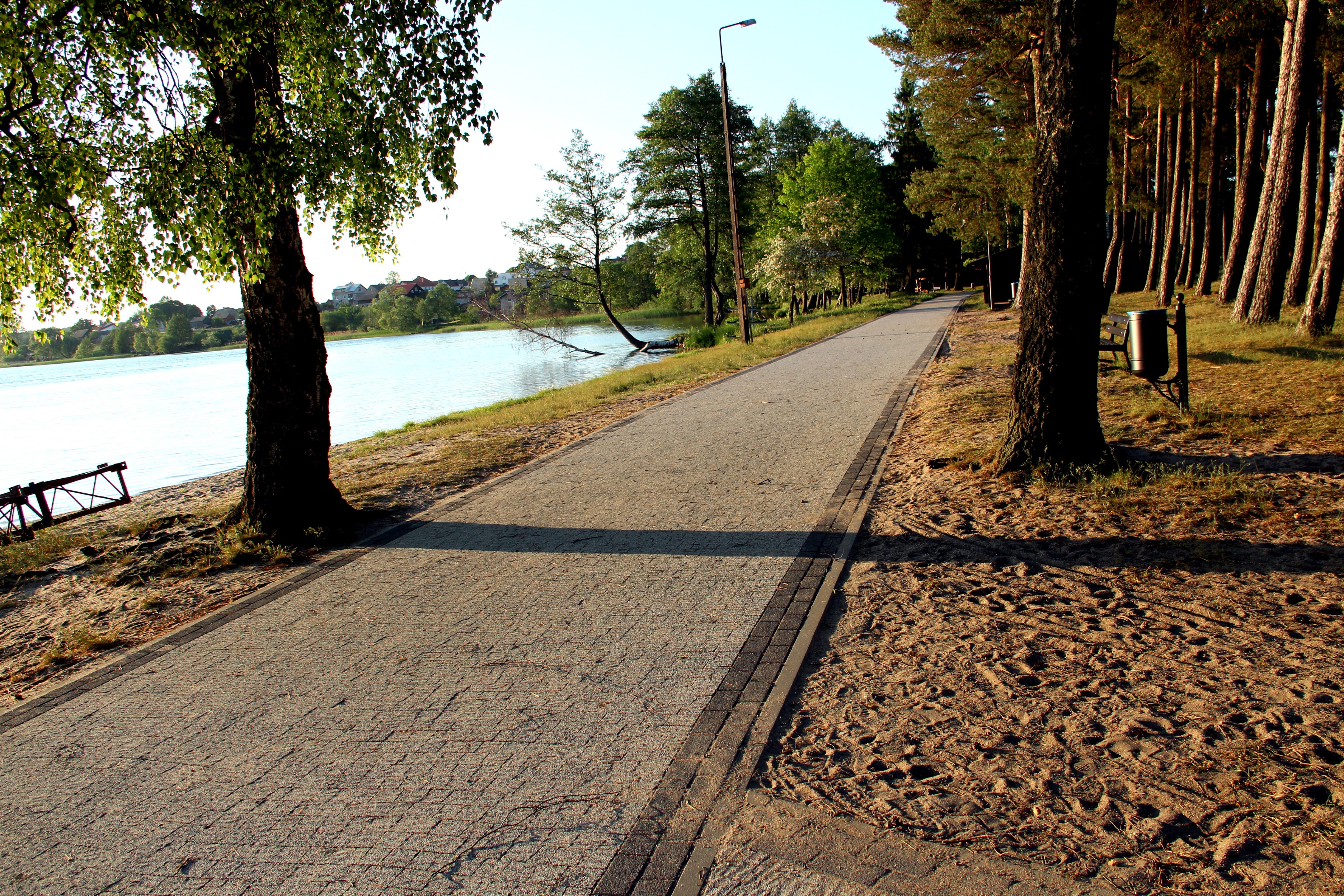 Trails and village area